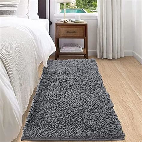 Buy Interior Solutions European Fabric Shaggy Runner for Bedroom Soft ...