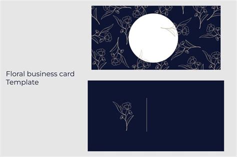 Floral Business Card Template 的图像结果