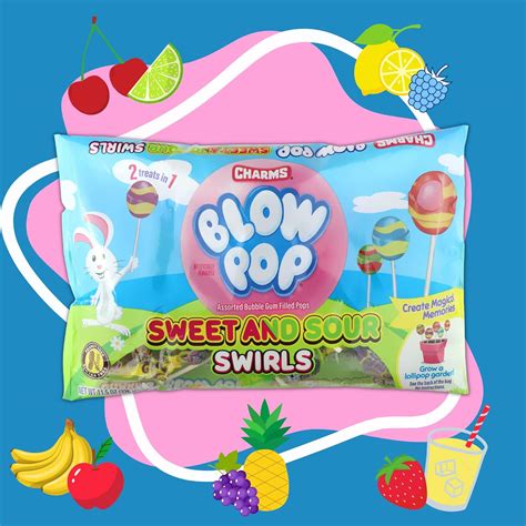 Buy Easter Blow Pops Sweet and Sour Swirls, Assorted Flavored Suckers ...
