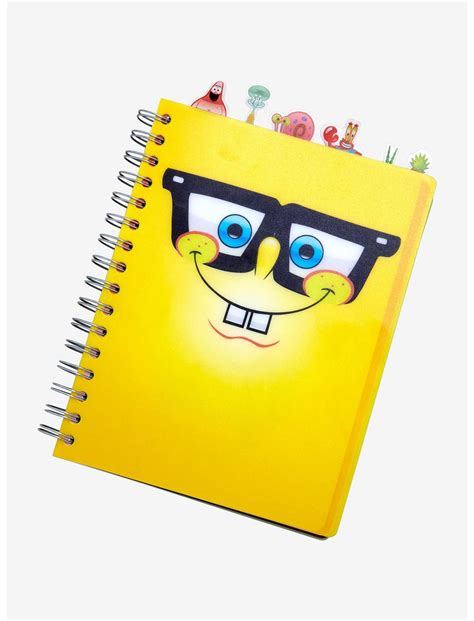 SpongeBob SquarePants Glasses Tabbed Journal | Hot Topic