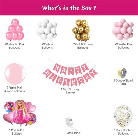 Barbie Theme Birthday Decoration Kit for Girls