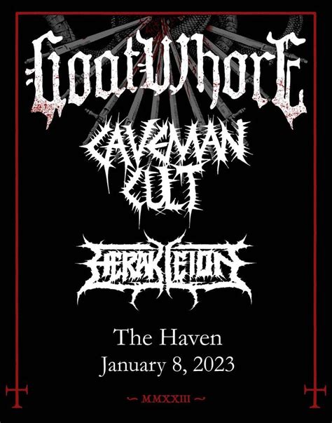 Goatwhore, Caveman Cult, and Heraklieon in Orlando, Haven Lounge ...