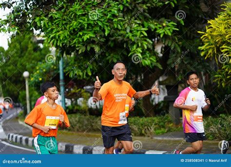 Marathon Race in Magelang Indonesia, People Set Foot on City Roads a ...