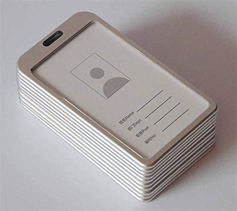 Lazybeee i Cards-Natural Hard Metal (Aluminum Alloy) ID Card Holder ...