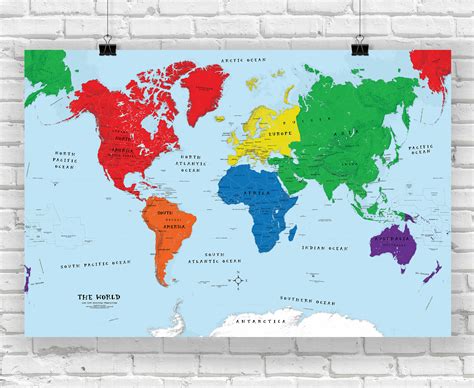 Basic World Map with Countries 的图像结果