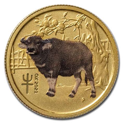 Buy 2021-P Australia 120 oz Gold Lunar Ox BU Series III, Colorized ...