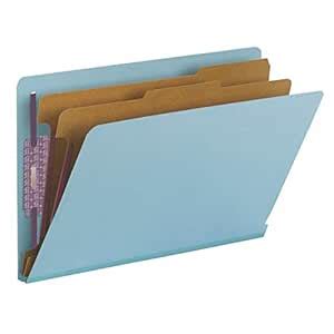 Smead End Tab Pressboard Classification File Folder with SafeSHIELD ...