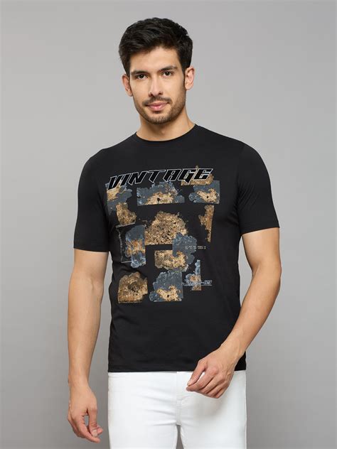 Men's Black Printed Slim Fit T-Shirts – Killer Jeans