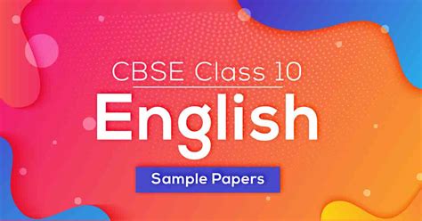 Image result for CBSE Class 10 English Sample Paper