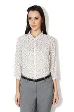 Buy Women White Print 3/4th Sleeves Shirt Online - 163291 | Allen Solly