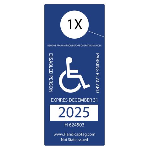 Handicap Parking Permits and Tags | Universal Handicap Parking Permit ...