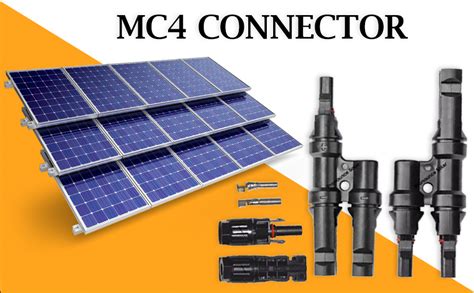 Pronounce Solar 2 in 1 MC4 Branch Connector for Solar Panels, (1+1 Pair ...