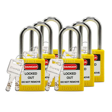 Buy Boviisky Lockout Tagout Locks with Key, Keyed Different Safety ...
