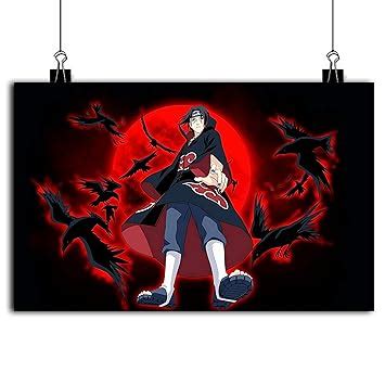 Times Comic Itachi Poster | Naruto Itachi Uchiha With Crow Poster ...