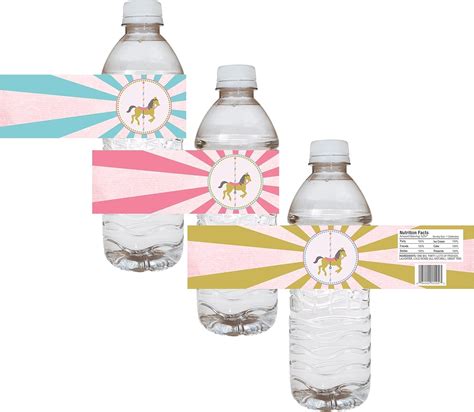 AdoreByNat Carousel Party Water Bottle Labels by Adore By Nat - India ...
