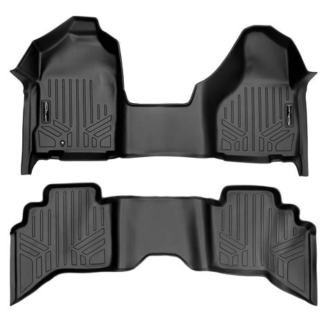 MAXLINER Floor Mats 1st Row 1 Piece and 2nd Row Liner Set Black ...