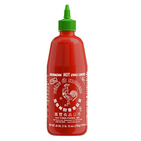 Huy Fong Sriracha, 28 Onuce Original Flavor Hot Chili Sriracha, 28 OZ ...