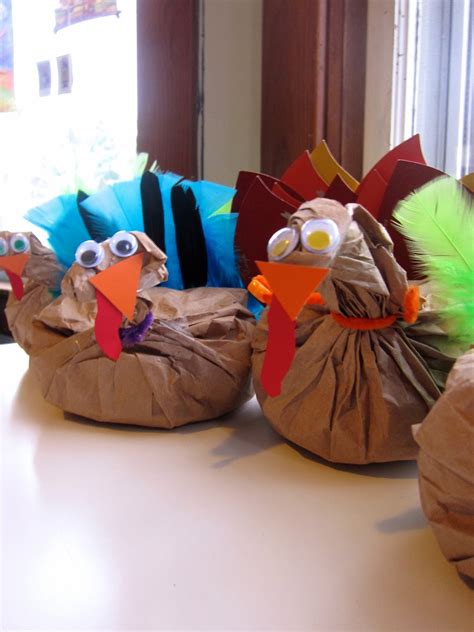 Stuffed Paper Bag Turkeys