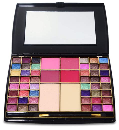 Makeup Kit - 10 Eye Shadows Palette 4 Lip Colour 2 Compact Powders 2 ...