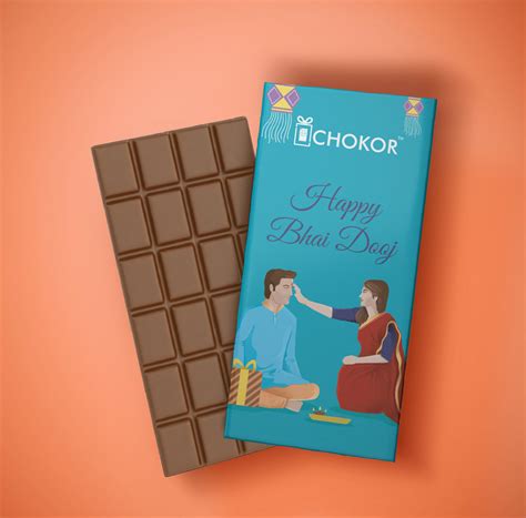 CHOKOR Bhai Dooj - Coffee Flavoured Almond Chocolate Bar