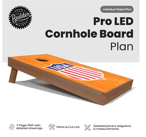 LED Cornhole Board Plan - John Malecki - Woodworking, DIY Builds ...