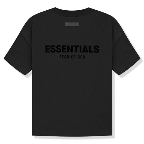 Fear Of God Essentials Black T Shirt (SS22) & 125BT212060F