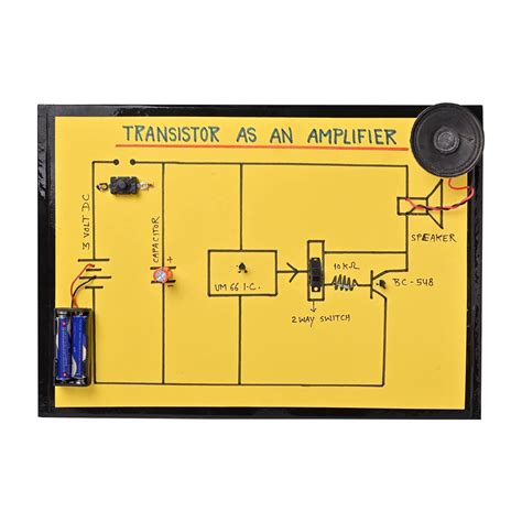 Transistor As an Amplifier Working Science Project : Amazon.in: Toys ...