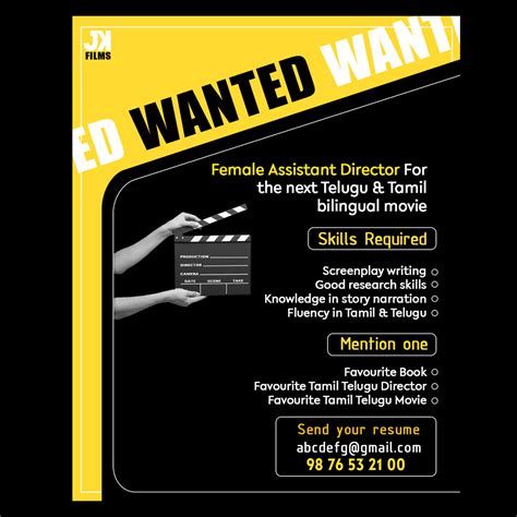 CASTING CALL TEMPLATE FOR FILM, SHORT FILM, AD FILM ETC... - MasterBundles