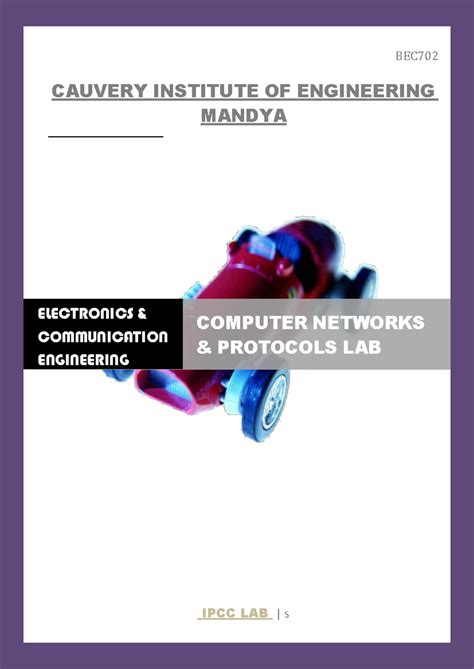 BEC702 Computer Networks and Protocols IPCC Lab Manual - Studocu
