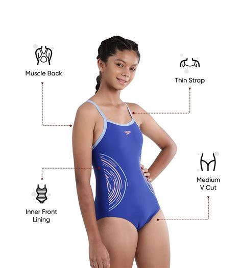 Buy Speedo Plastisol Placement Thinstrap Muscle Back True-Cobalt ...