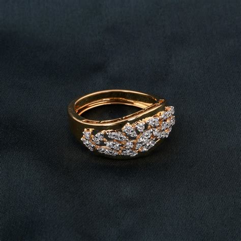 Natural SI Clarity HI Color Round Diamond Ring 14 Karat Yellow Gold ...