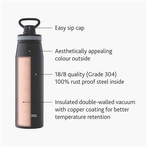 Buy BOROSIL Gosports Hydra Bottle - 900 ml from Borosil at just INR 1155.0