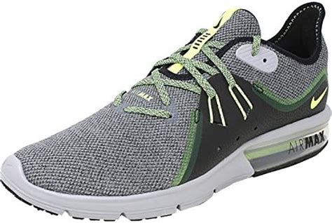 Buy Nike Men's Air Max Sequent 3 Cool Grey/Black/Voltage Glow Ankle ...