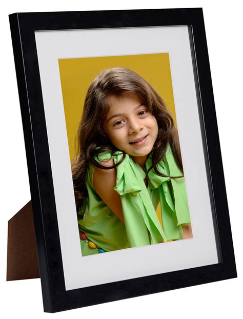 Black 5x7 inch Wooden Photo Frame with Smooth Finish Online at Best Price