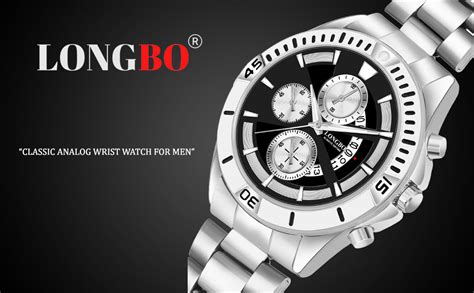 LONGBO Men's Watches Fashion Decorative Subdials Stainless Steel Band ...