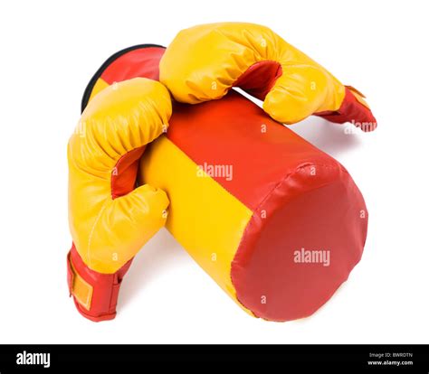 a childrens boxing kit - gloves and a punching bag Stock Photo - Alamy