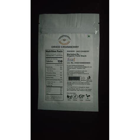 Organic Food Stack Dried Cranberry