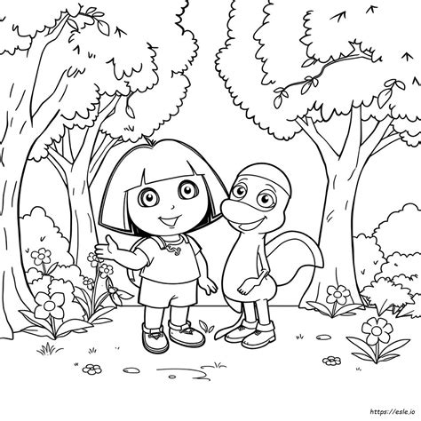 Dora Buji Coloring Pages