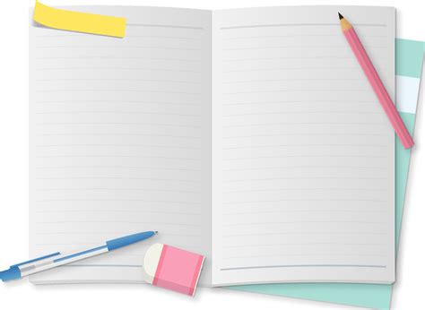 Notebook And Pencil Clip Art