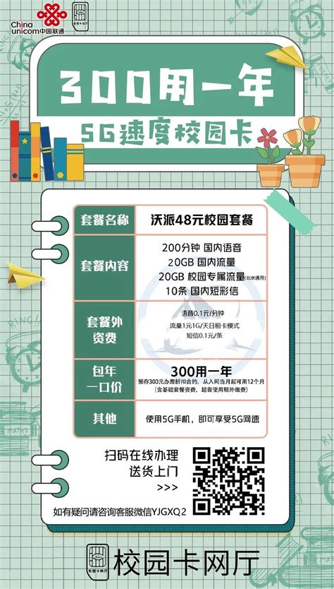 重磅！2021年北京联通校园卡正式上架，500包两年！