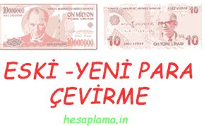 TL'den Kuruşa, Kuruştan TL'ye Çevirme