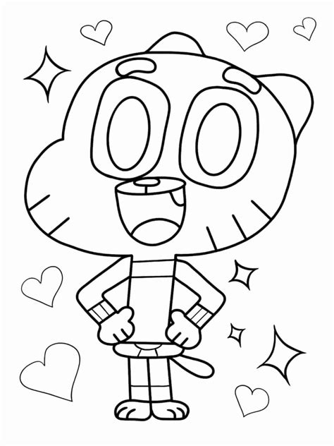 The Amazing World of Gumball Coloring Pages 🎨🌟 - Coloringpagesforkids.net