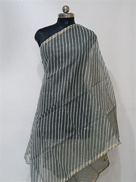 Pure Kota Doria Cotton Dupatta - Leheriya.com