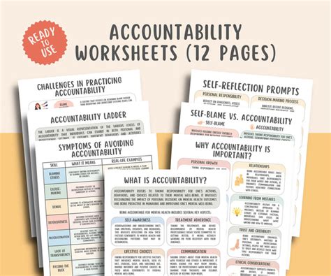 Accountability Worksheets – MindSpace