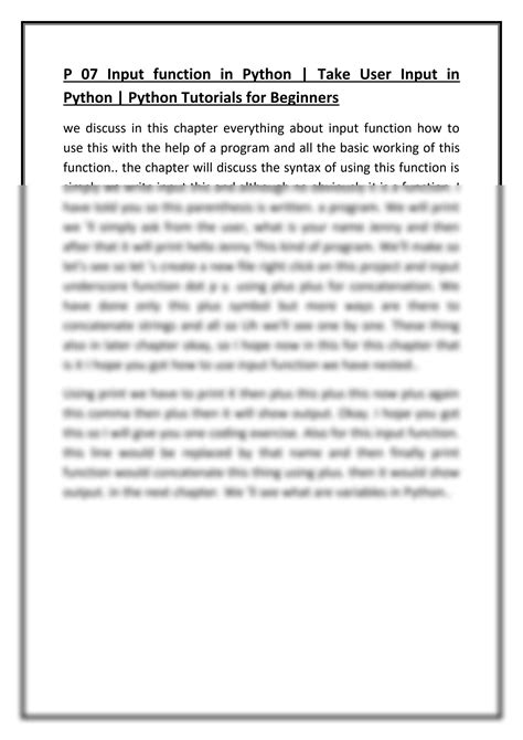 Python User Input Function 的图像结果