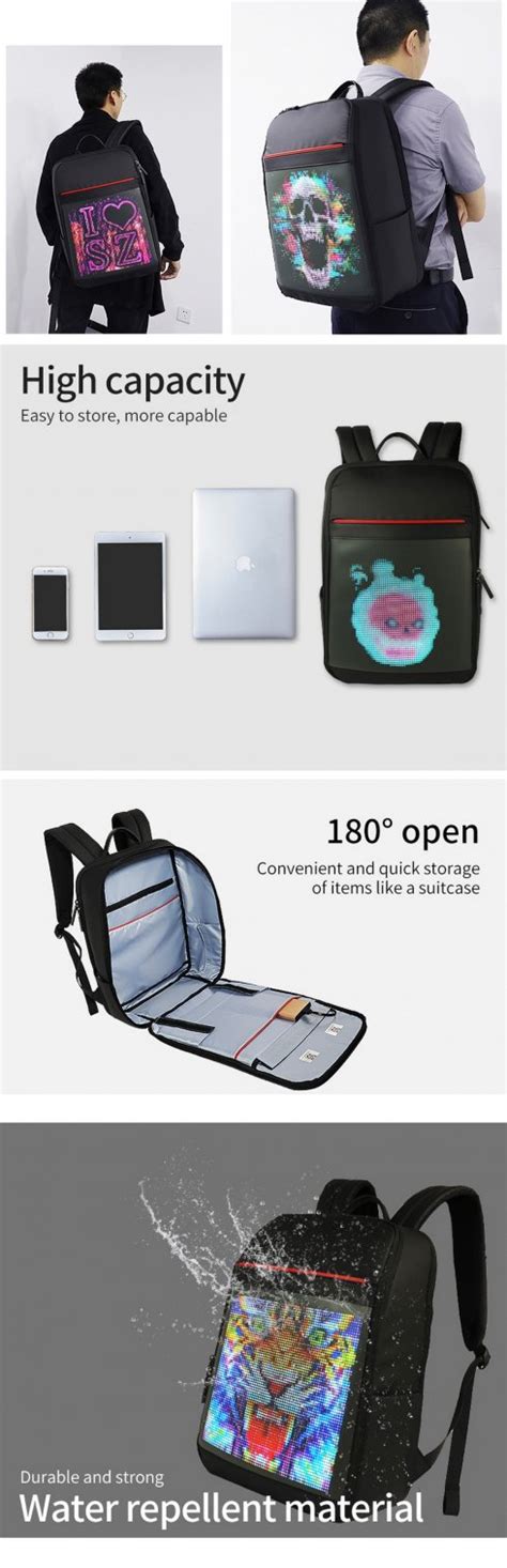 Image result for LED Backpacks with Programmable Display