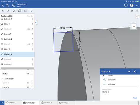 Image result for How to Add Threads in Onshape
