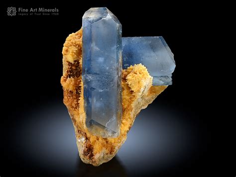 Celestine with Calcite - Fine Art Minerals