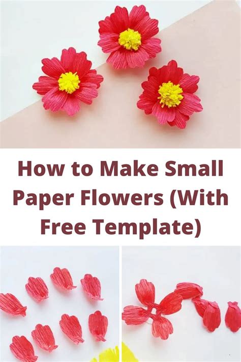 Image result for Small Paper Flowers Tutorial