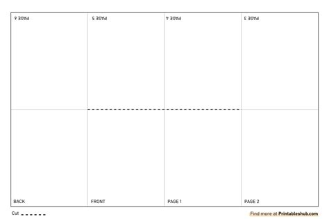 Template For Mini Books